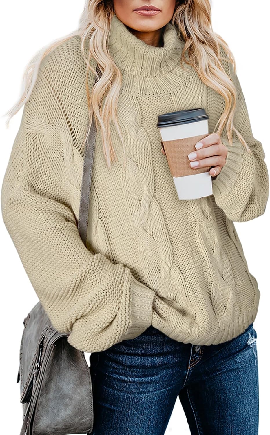 Chunky Cable Knit Pullover Sweater